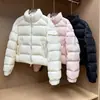 Jaqueta acolchoada fofa para mulheres, casaco de algodão estilo coreano, moda workwear, tamanho pequeno, gola alta, quente, espessada, peça externa leve