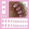 Piezas de arte de uñas con estilo de comercio exterior europeo y americano, pequeñas, frescas, lindas, multicolores, armadura de desgaste, sentido avanzado, parche de uñas postizas