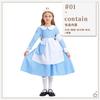 Fantasia Infantil de Halloween Vestido Azul Fantasia de Enfermeira Fantasia de Doutor Enfermeira Fantasia de Empregada Menina Cos Performance