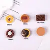 Accesorios para Joyería DIY Galletas de Chocolate de Dibujos Animados Pegatinas de Pegamento de Crema para Fundas de Teléfono Pasadores para el Cabello Imanes para Refrigerador Pulseras Accesorios para el Cabello