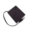 Portapilas para LED de Letrero de 3/4 de Sección AA/AAA 12V con Interruptor de Tapa Ocho Secciones Enchufe de Alimentación DC5.5-2.1