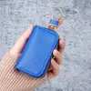 Estuche multifuncional para llaves con patrón de lichi, de moda transfronterizo, para hombres y mujeres, portallaves integrado de gran capacidad con hebilla