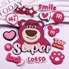 Grande Oso Super Fresa Accesorios DIY Pegamento Suave Accesorios Agujero Pantuflas Carcasa para Teléfono Móvil Decorativa Carcasa para IPAD Adhesivo para Refrigerador