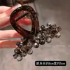 Presilha de cabelo colorida de cristal de alta qualidade e tendência 2026 para mulheres, elegante acessório de cabelo estilo coreano e japonês para a parte de trás da cabeça, acessório de cabeça moderno e versátil