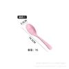 Serie de cucharas de paja de trigo Cuchara para avena Niños Pastel Postre Cuchara para el hogar Cuchara Cuchara de plástico