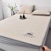 Nuevo Set de Tres Piezas de Sábanas Ajustables de Verano de Seda de Hielo y Látex Plegable para Estudiante de Dormitorio Individual Lavable a Máquina