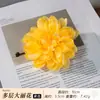 Acessórios de Cabelo de Dália em Camadas da Dinastia Han, Adorno de Cabeça de Flor de Seda, Pente de Cabelo, Grampo de Cabelo, Flor Artificial, Pente de Cabelo de Flor Estilo Tang, Vestuário Estilo Antigo