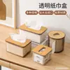 Caixa de Lenços Transparente Nórdica Caixa de Lenços Simples Criativa Caixa de Papel Toalha para Casa Sala de Estar Mesa de Centro Caixa de Papel Toalha Transparente para Restaurante