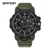 Reloj Electrónico de Moda Transfronterizo Sanda para Hombre Resistente al Agua Luminoso Despertador Multifuncional Reloj Deportivo para Hombre en stock Suministro Directo