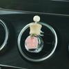 Botella de perfume de buena suerte para salida de aire de coche, botella de aromaterapia, botella pequeña vacía, se puede añadir difusor de aceite esencial, fragancia