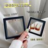 Caja de Película PE Negra para Joyería, Aretes, Pulseras, Caja de Almacenamiento, Caja para Anillos, Caja de Joyería para Collares, Caja de Almacenamiento, Estilo Japonés