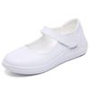 Zapatos de Enfermera para Mujer, Primavera y Verano, Planos, Transpirables, Cómodos para los Pies, Zapatos de Trabajo para Hospital, Zapatos de una Sola Pieza de Suela Suave, Mocasines, Tacones Planos Cómodos