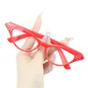 2026 Gafas al por mayor para adultos y niños Estilo coreano Unisex Gafas retro Ojo de gato Decorativas Lisas Flor de ciruelo