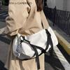 Bolso de Hombro Único de Moda Ins Harajuku Japonés Versátil Gran Capacidad Bolso Cruzado para Hombre Bolso Mensajero de Estudiante de Moda