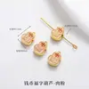 Pingente Tradicional de Cabacinha Dourada Esmalte DIY Pulseira Colar Feito à Mão Caractere da Fortuna Peças Coloridas de Esmalte Acessórios de Lingote de Ouro de Areia