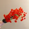 Pinza para el pelo Anillo de Gipsofila Estilo Fiesta de Cena de Liu Yifei, Pinza de Pato Elegante y Lujosa, Accesorio para el Cabello Exquisito y de Alta Gama