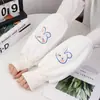 Guante y manga dos en uno, lindas mangas de felpa con relleno para chaqueta, para trabajo de oficina, resistentes al desgaste, resistentes a la suciedad, mangas protectoras para niños para el invierno