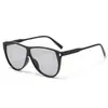 Gafas de Sol Aviador Retro Europeas y Americanas de Marco Grande para Mujer, Adecuadas para Caras Grandes, Efecto Adelgazante, Estilo Urbano de Moda, Protección Solar, Versátiles