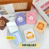Venda Direta da Fábrica Desenho Animado Animal Fofo Queijo Tampa Flip Pequeno Espelho Portátil Dobrável Espelho de Maquiagem para Meninas