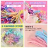 Palito Torcedor de Raiz de Cabelo Feito à Mão Material DIY Conjunto Completo de Palitos Coloridos Macaron Coloridos Niuniu para Crianças Pelúcia Criptografada