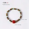 Nueva colección de pulseras de sándalo con serie de cuentas con patrón de ágata roja estilo chino, pulsera versátil artística y elegante de un solo bucle al por mayor