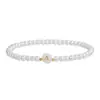 Pulsera de Perlas de Imitación Versátil de Moda Elástica con 26 Letras Pulsera de Perlas para Mujer con Cuentas Venta al por Mayor