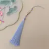 Colgante de Borla de Flor de Nueva Aleación Guanshan Yue 12CM Espiga Abanico Tuan Joyería Hanfu Joyería de Saquito Cheongsam