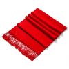 Bufanda Larga Roja de Seda de Morera Estrecha de 150g Logo Personalizado Impresión para Reunión Anual Evento de Apertura Bordado DIY