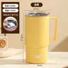 Taza de Acero Inoxidable 304 de Alta Calidad para Trabajadores de Oficina, Taza de Café para Mujeres, Taza Simple de Gran Capacidad con Asa