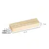 Venta Directa de Fábrica Base de Tarjeta de Madera Maciza, Especificaciones *3.5*1.7Cm, Soporte de Exhibición de Madera Rectangular para Notas y Tarjetas Postales