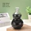 Botella de Agua Simple con Forma de Calabaza, Botella para Fermentar Vino, Botella para Bebidas de Té con Leche, Jarra de Vidrio para Vino, Set de Vino Portátil para Hogar y Exterior, Botella Portátil