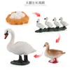 Simulação Transfronteiriça Mini Fazenda Aves Galinha Pato Ganso Vaca Ouro Animal Pequeno Modelo em Miniatura Ornamentos de Mesa de Areia Atacado