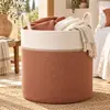 Cesta Grande de Hilo de Algodón Hecha a Mano para Lavar Ropa Sucia, Cesta Tejida para Uso Doméstico en Sala de Estar y Dormitorio, Cesta de Almacenamiento para Ropa Interior y Artículos Varios
