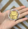 Pegatina para Teléfono Móvil de Oro Puro 999 2 Mg Dios de la Riqueza Caqui Ruyi Talismán de Paz para Atraer Riqueza y Hacerse Rico Regalo Popular Fabricante Venta al por Mayor