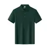 Camiseta polo de algodón-spandex de 220 g, 80 hilos, algodón de fibra larga para verano, camiseta de manga corta unisex, impresión de logotipo disponible bajo pedido