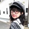 Boina de lana de estilo japonés con cornisa de cuero sintético octogonal para otoño e invierno, ideal para niños, con un toque de alta gama y un pequeño sombrero de pintor para repartidor de periódicos.