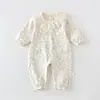 Body de Manga Larga para Bebé Niña Dulce Estilo Primavera/Otoño Estilo Lindo Algodón de Terciopelo Suave Ropa de Exterior Todas las Estaciones Mono