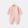 Ropa de bebé otoño e invierno nuevo traje Hayak acolchado de algodón para bebé para hombre recién nacido primavera y otoño mono cálido y grueso