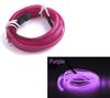 Tira LED Interior de Coche Luz Decorativa de Ambiente Tira Guía Cable Luminoso El 12V Tira de Luz Fría Luz Nocturna Ultra Delgada Flexible