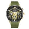 Nuevo reloj de hombre Miguel cronógrafo multifuncional tres ojos seis agujas correa de silicona reloj de cuarzo transfronterizo al por mayor 2222