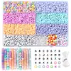 Caja de Set de Arcilla Suave Transfronteriza Cuentas de Arcilla Pulsera Hecha a Mano Kit de Materiales para Ensartar DIY Caja de Set Accesorios de Joyería Venta al por Mayor