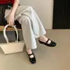 Mules cerrados de estilo delicado con lazo y lunares para mujer, nuevo modelo 2026, pantuflas planas sin cordones de suela blanda para uso exterior