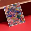 Dzambala Negro pintado tibetano pintura Thangka pintada a mano lienzo central impresión microchorro Thangka cultural y creativo Zakiralam al por mayor