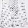 Ins atacado de roupas femininas estilo europeu e americano transfronteiriço top de renda com amarração nas costas e gola halter de bolinhas retrô francês 1165174