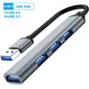 Hub USB 3.0 HUB Multipuerto Uno a Cuatro Divisor 2.0 Estación de Acoplamiento Multifunción TYPE-C Teléfono Móvil Tableta