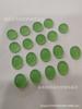 6-10mm de alta imitação de luz natural malaio jade denier em forma de meia conta de pão anel oval faça você mesmo decoração de cobre prata material de incrustação