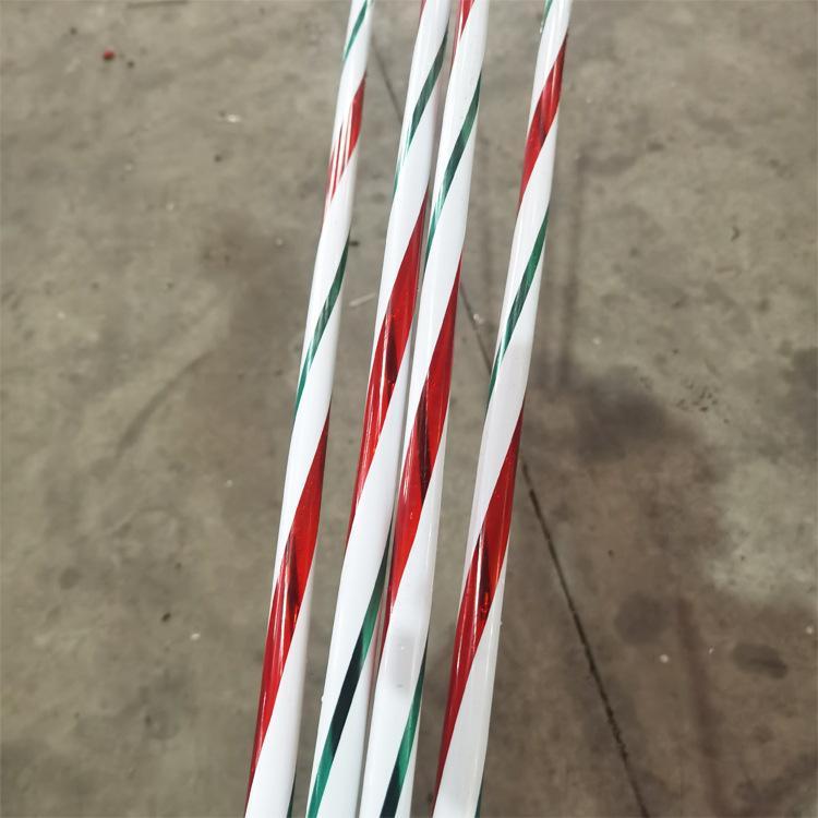 圣诞拐杖扭纹管