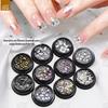 Net Vermelho com Best Selling Nail Art Mina Preto AB Especial-Shaped Fundo Plano Diamante Trapézio Diamante Diamante Quadrado Diamante Mixed Nail Art Jóias Fototerapia Armadura