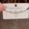 Exquisito Moda Lujo Ligero Circonita Cisne Extensible Pulsera Nicho Moda Simple Sensación de Alta Gama Súper Brillante Joyería de Mano Venta al por Mayor