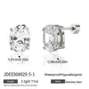 Brincos femininos estilo europeu e americano Wanxing aço inoxidável banhado a ouro 18k zircônia conjunto de brincos de luxo leve de alta qualidade atacado transfronteiriço